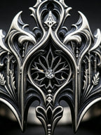 Elven Crown Ring worn on a hand, showing scale and fit